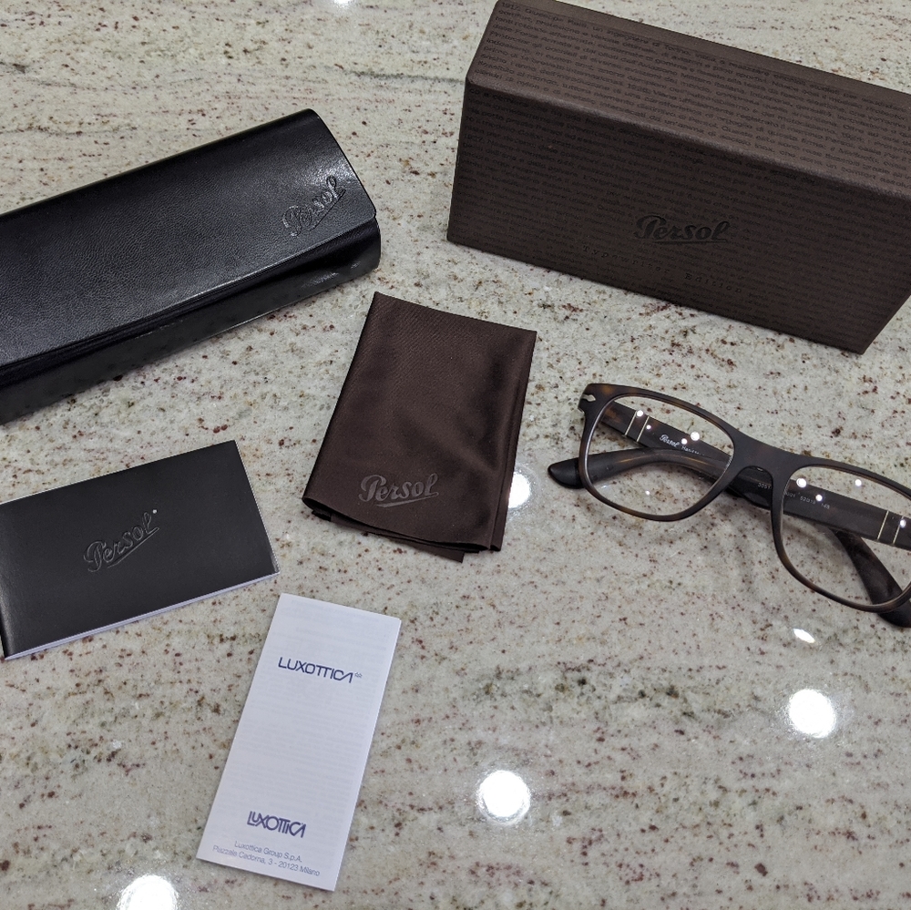 Persol brown bold eyewear glasses